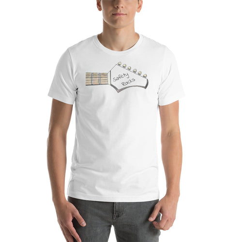 Short-Sleeve Unisex T-Shirt Safety Rocks Guitar