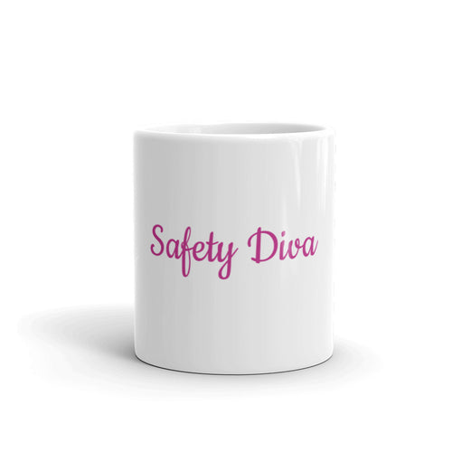 Safety Diva White Glossy Mug
